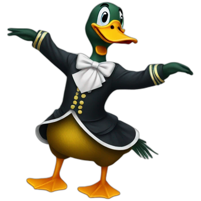 duck dancing emoji