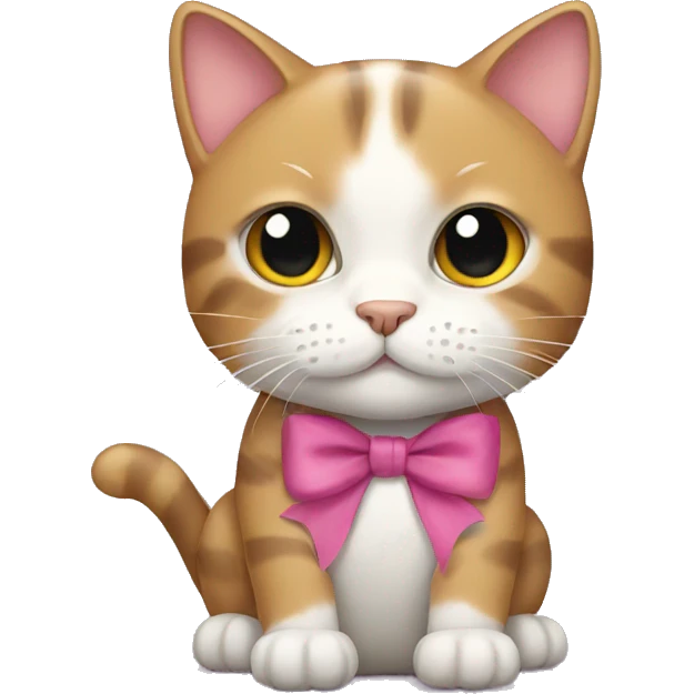 cat with bow emoji