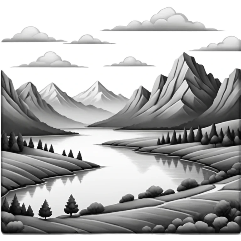 Canvas with pencil sketch emoji