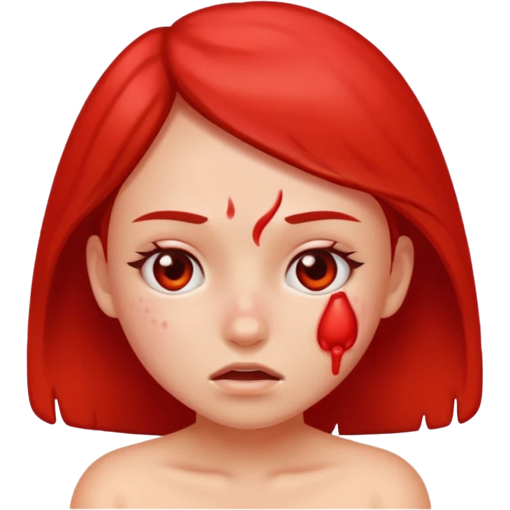 pimple sleeping on girls skin emoji