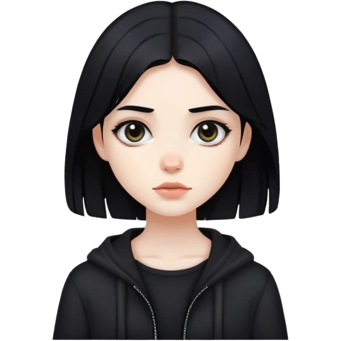 nude emo girl emoji