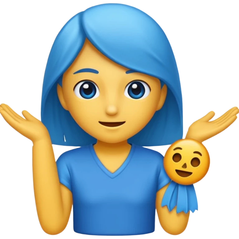 🤣+💙😥 emoji
