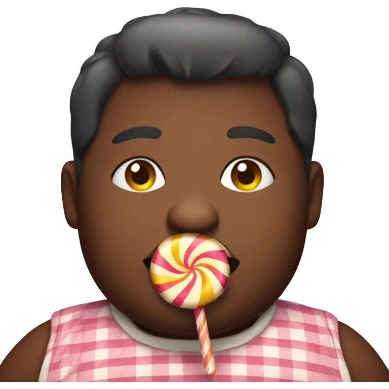 a fat person eating candy  emoji