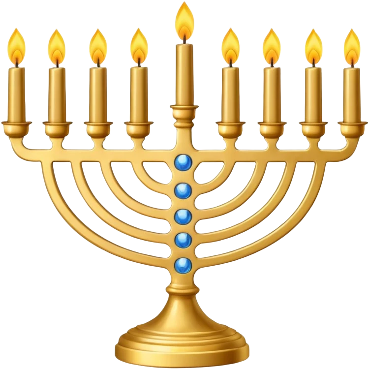 Menorah seven candlesticks emoji