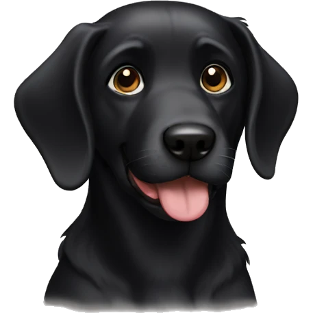 Black dog emoji
