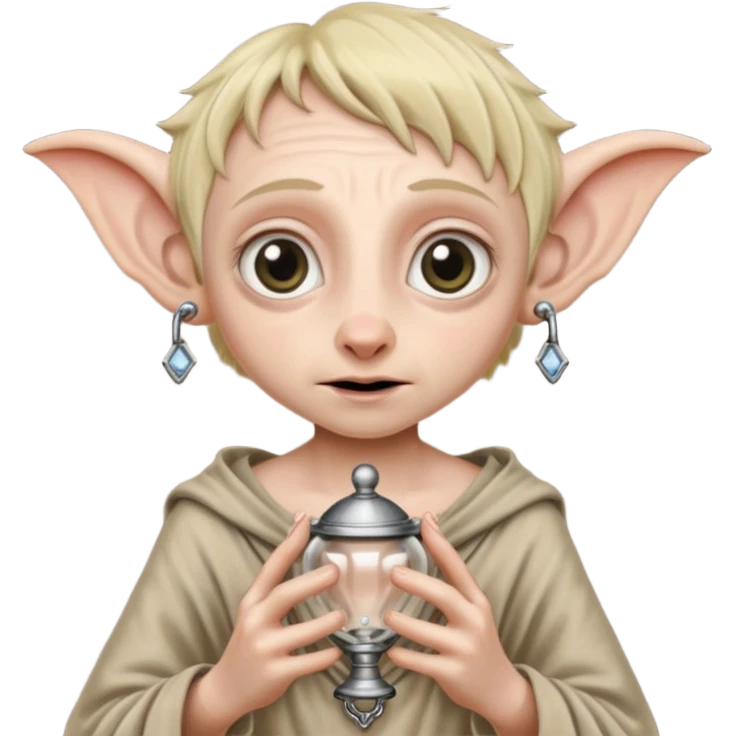 Dobby the house elf in bdsm  chastity cage emoji