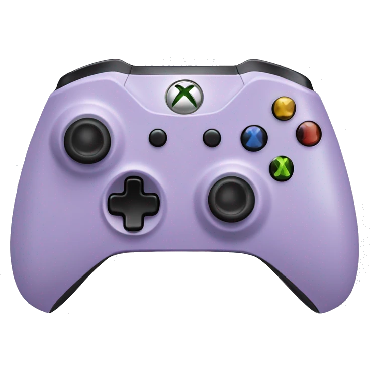 Pastel purple Xbox controller emoji
