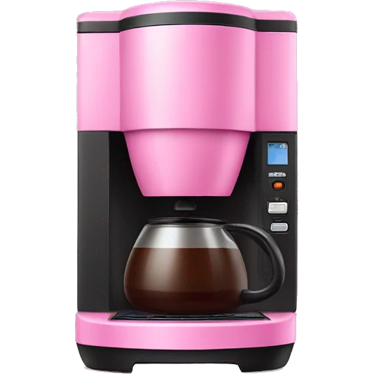 Pink coffee maker  emoji