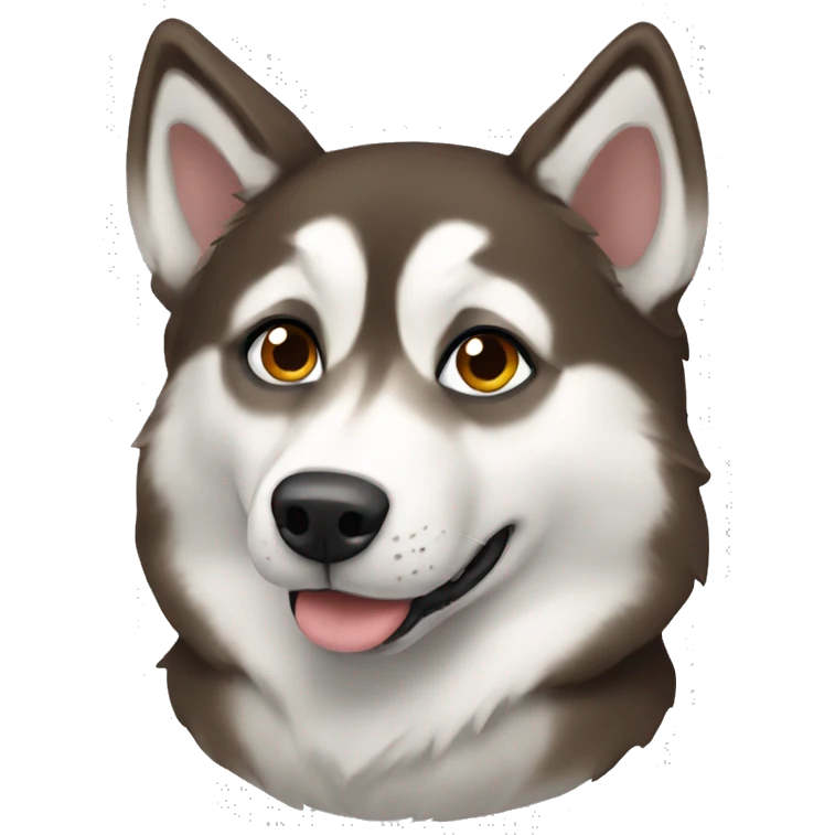 husky brown  emoji