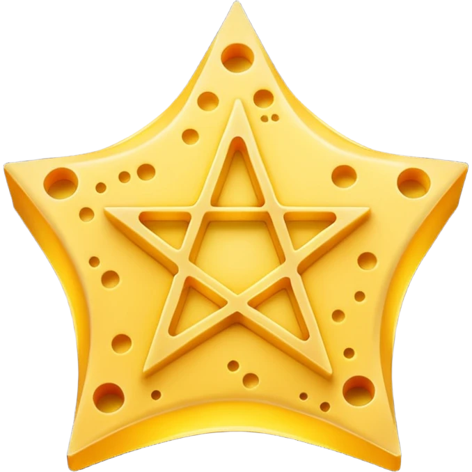 cheese witchcraft occult pentagram emoji