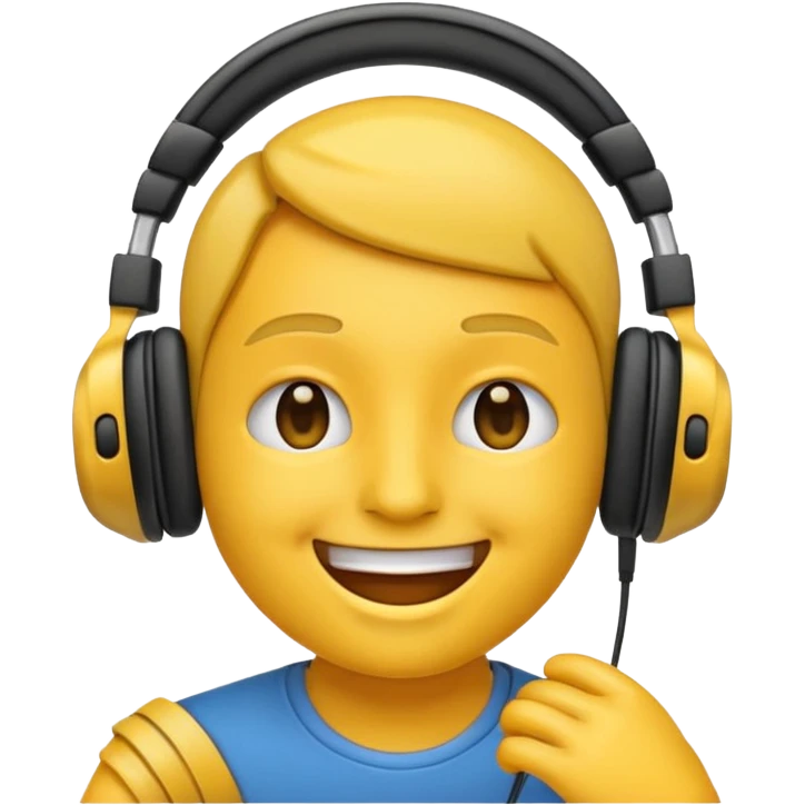 Listening to music emoji emoji