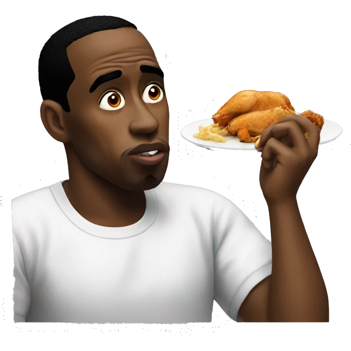 P diddy eating chicken emoji