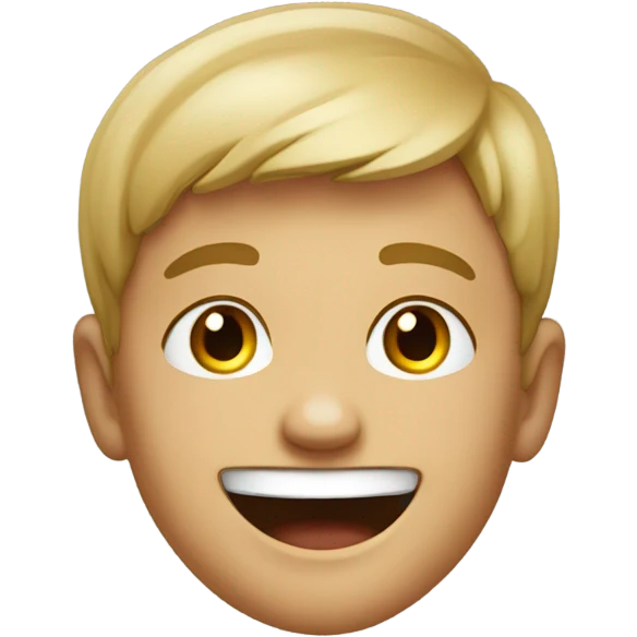 realistic smiley boy portrait emoji