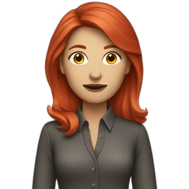journalist-woman-red-mid-hair emoji