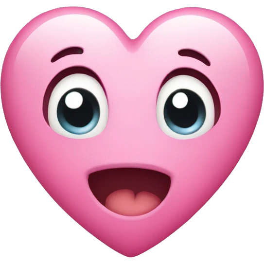 adorable pink heart  emoji