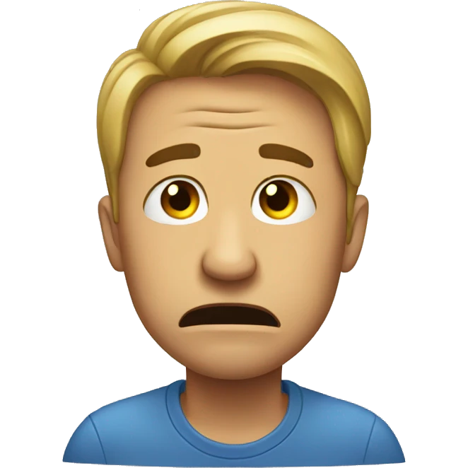 Man crying  emoji