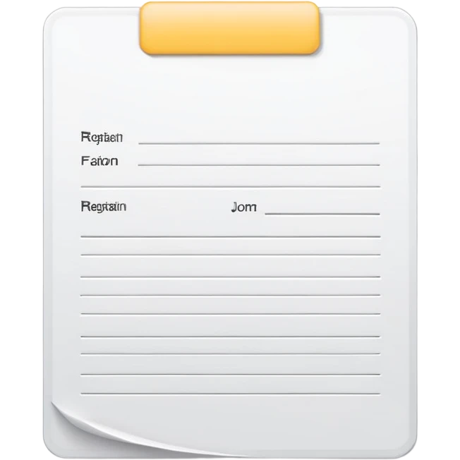 registration emoji