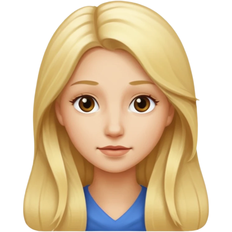 woman with long blonde hair emoji