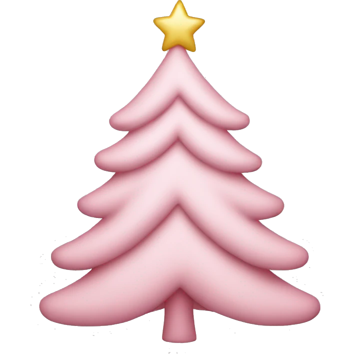 light pink christmas tree  emoji