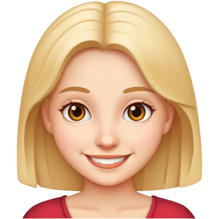 smiling girl portrait close-up emoji