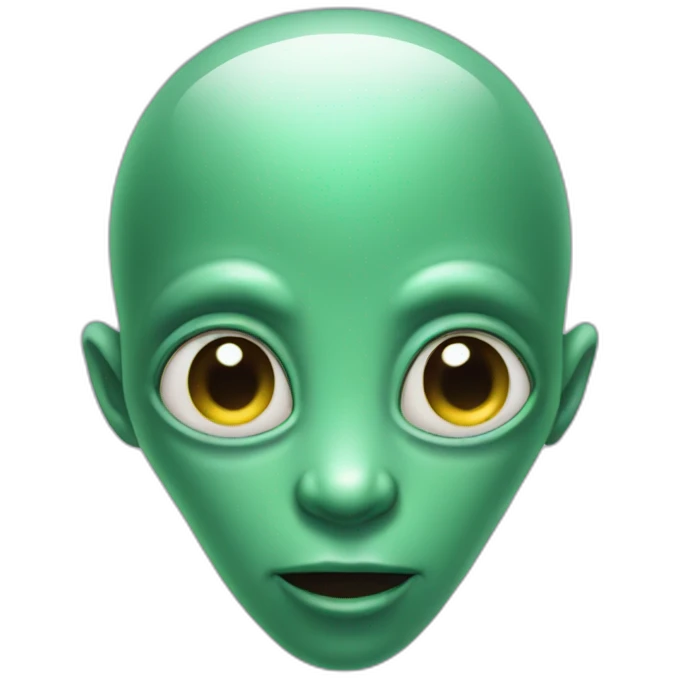 loving alien face emoji
