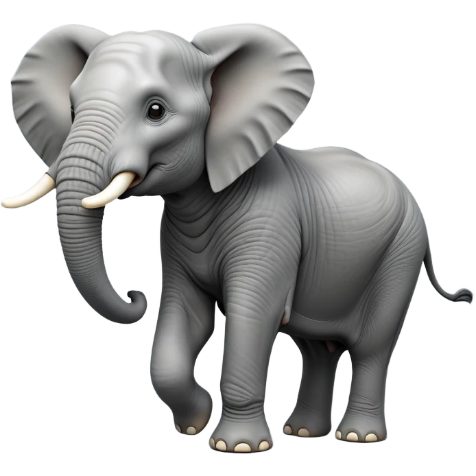 cinematic-elephant-realistic-full-body-standing-emoji,-massive-frame-calmly-balanced,-long-trunk-curled-slightly,-head-tilted-dramatically,-wrinkled-grey-skin,-majestic-tusks-catching-the-light,-simplified-yet-realistic-focused-features,-highly-detailed,-glowing-with-an-almost-sarcastic-glow emoji