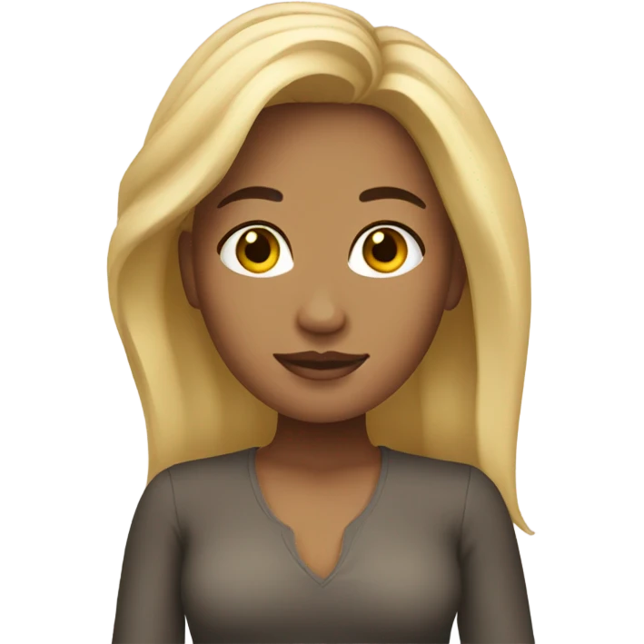 Latina with blonde hair  emoji