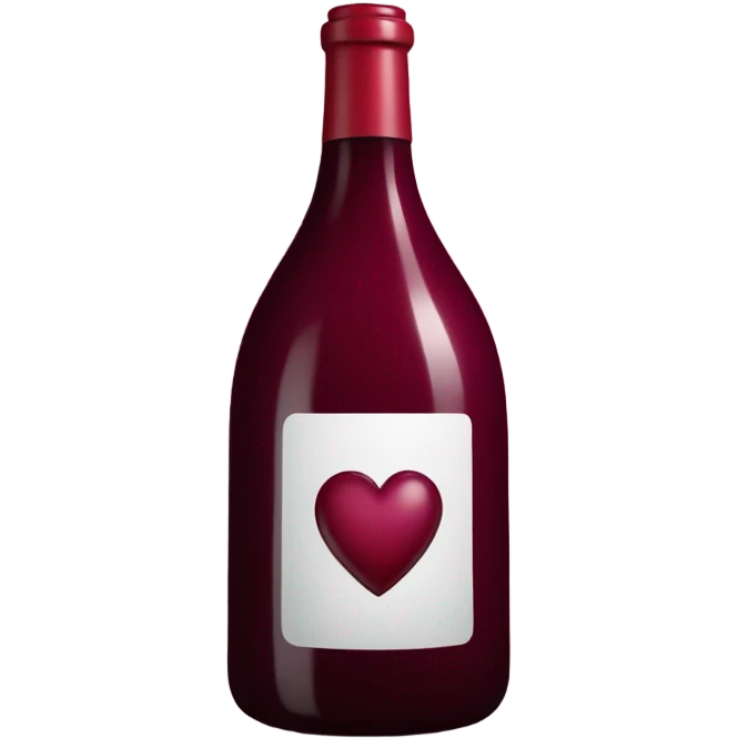 A bordeaux heart emoji