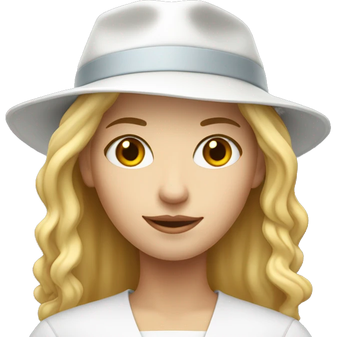 White skin female student with blond hair and with phd hat emoji