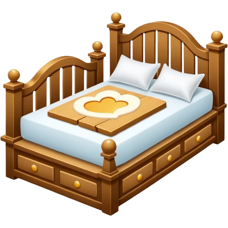 Creer une emoji de un lit cassé  emoji