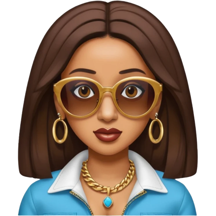 Cardi B with sun glasses


 emoji