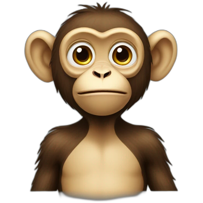 smart monkey emoji