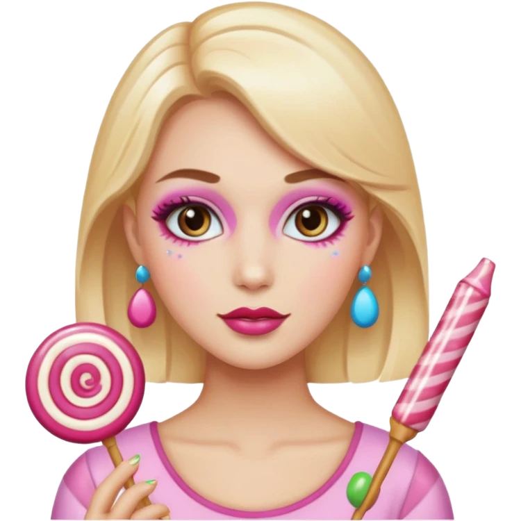 candy themed woman emoji