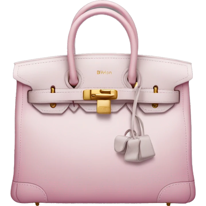  pink gray birkin bag emoji