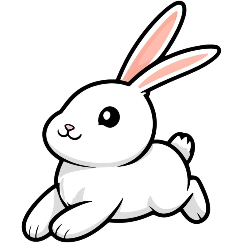 Bunny flying emoji