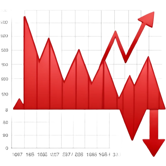 chart going down emoji