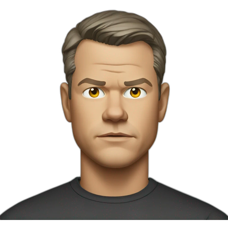 matt damon serious emoji
