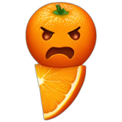 orange blood emoji