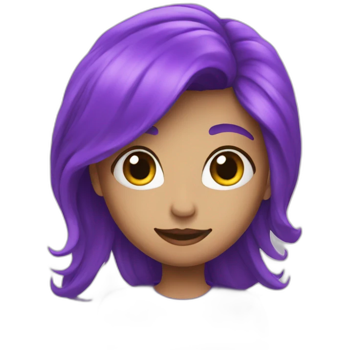 Coeur violet emoji