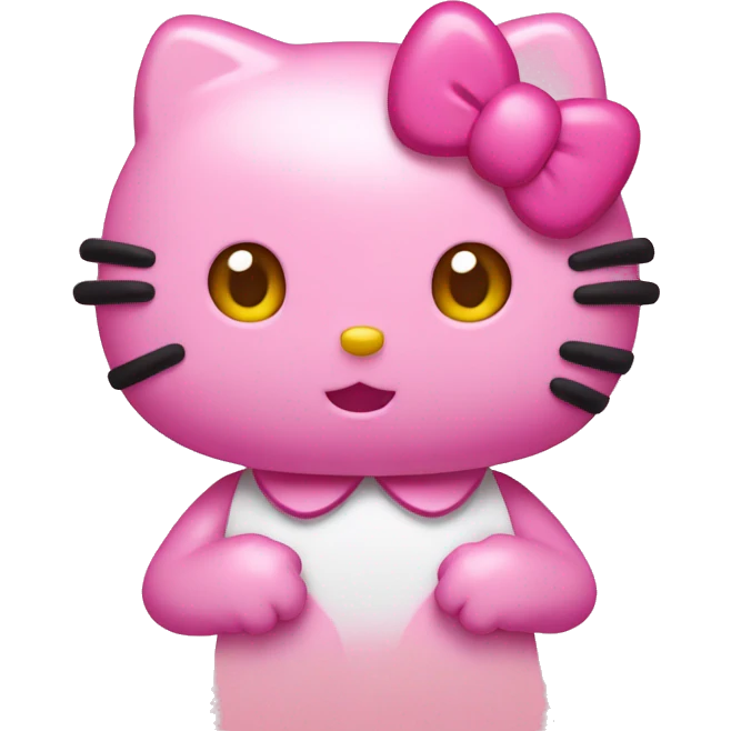 Hello kitty pink emoji