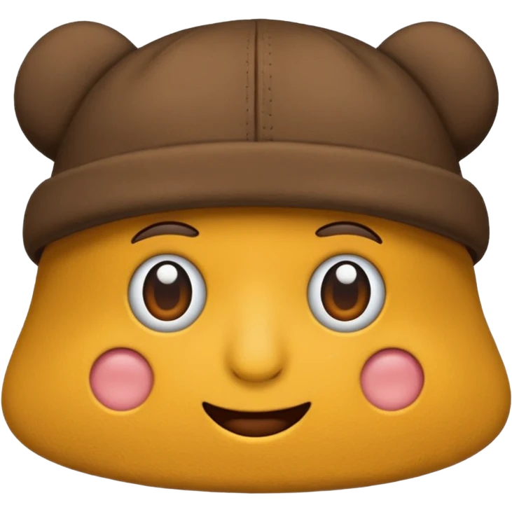 cloth hat, not knitted emoji