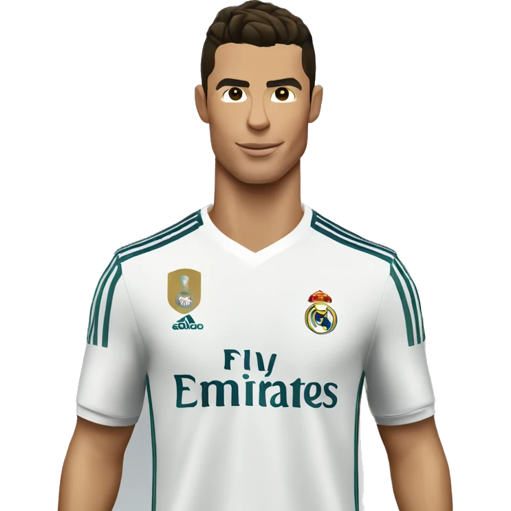 cristiano ronaldo con la camisa del real madrid emoji