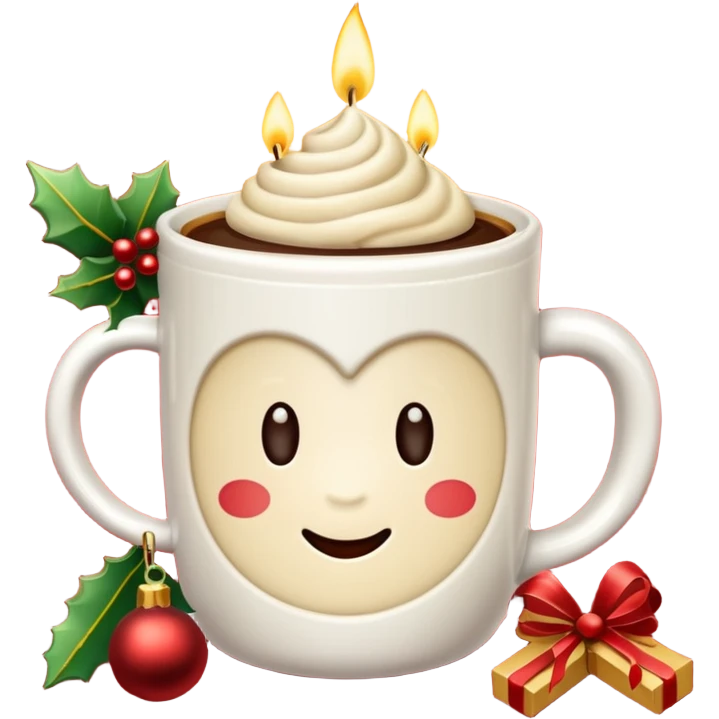 vanilla coffee christmas emoji