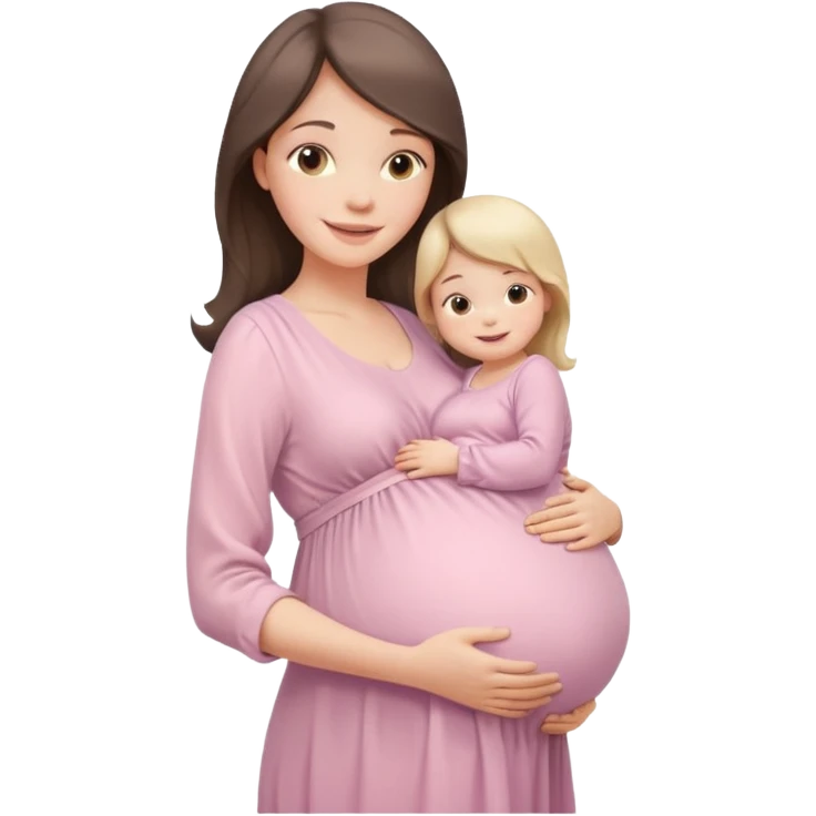 A beautiful pregnant woman standing in soft natural light near a window, gently holding her baby bump, wearing a flowing pastel dress, warm smile, cinematic photography, shallow depth of field, high resolution, soft tones, professional maternity photoshoot
 emoji