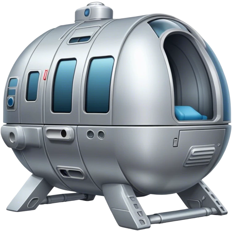 a spaceship capsule, from nasa emoji