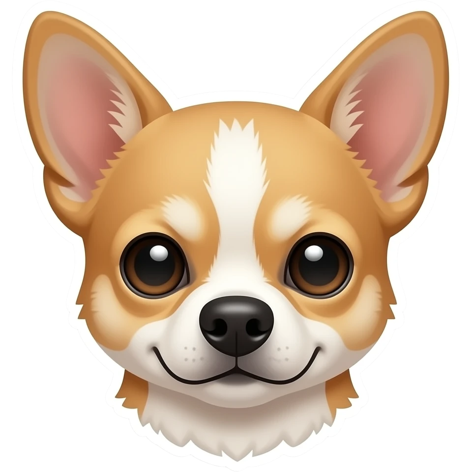very very strong beige chihuahua sticker emoji