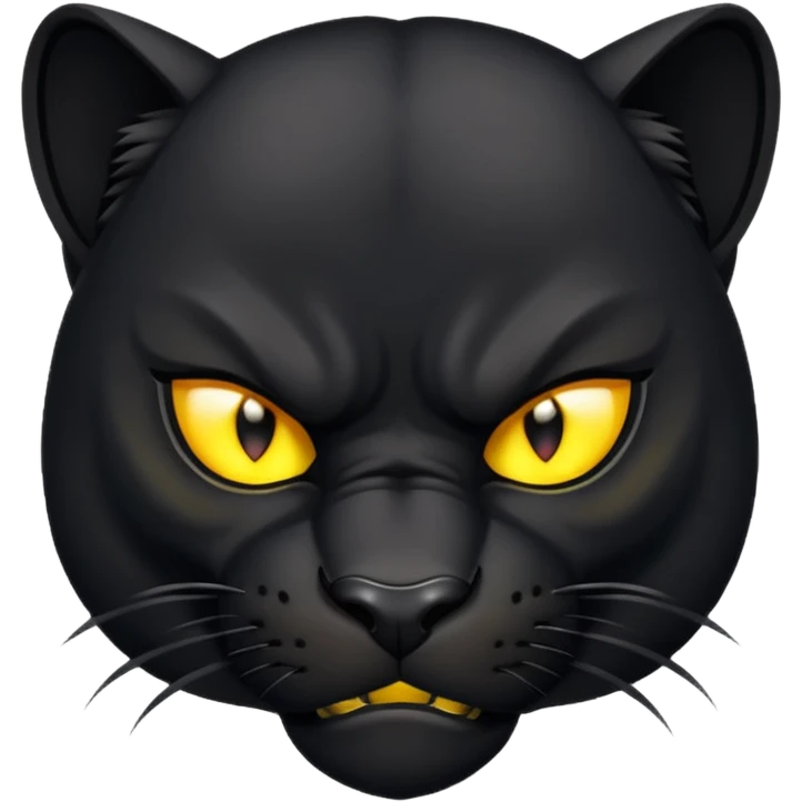 angry panther animal emoji