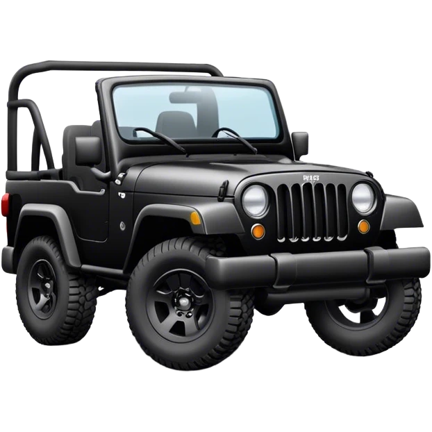 Black Jeep emoji