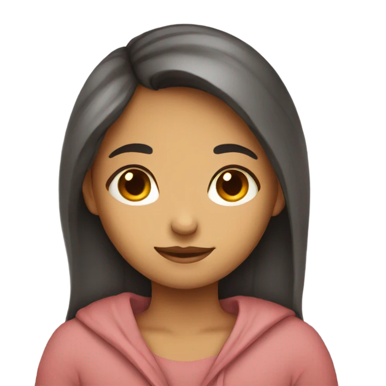 Girl cuddled up  emoji