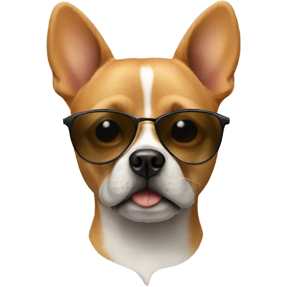 Dog with sunglasses emoji